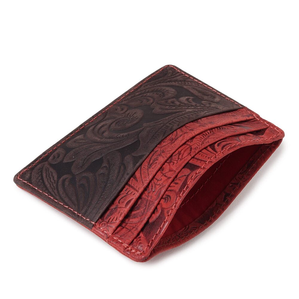 3160 Credit Card Holders - Small Wallet - Thin Wallet - Dual Color Leather